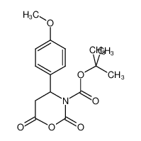 tert-butyl 4-(4-methoxyphenyl)-2,6-dioxo-1,3-oxazinane-3-carboxylate 886362-61-4