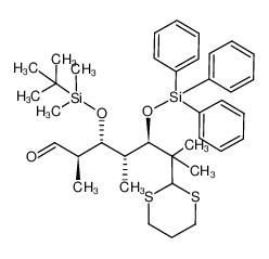 186692-60-4 (2R,3R,4R,5R)-3-((tert-butyldimethylsilyl)oxy)-6-(1,3-dithian-2-yl)-2,4,6-trimethyl-5-((triphenylsilyl)oxy)heptanal