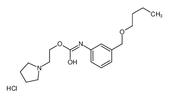 2-pyrrolidin-1-ium-1-ylethyl N-[3-(butoxymethyl)phenyl]carbamate,chloride 80171-64-8