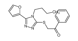 2-{[4-Butyl-5-(2-furyl)-4H-1,2,4-triazol-3-yl]sulfanyl}-1-phenyle thanone 606111-31-3