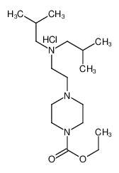 ethyl 4-[2-[bis(2-methylpropyl)amino]ethyl]piperazine-1-carboxylate,hydrochloride 24269-52-1