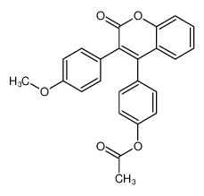 [4-[3-(4-methoxyphenyl)-2-oxochromen-4-yl]phenyl] acetate