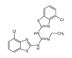 1,3-bis(4-chloro-1,3-benzothiazol-2-yl)-2-ethylguanidine 62540-30-1