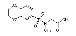 2-[2,3-dihydro-1,4-benzodioxin-6-ylsulfonyl(methyl)amino]acetic acid