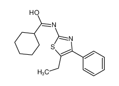 N-(5-Ethyl-4-phenyl-1,3-thiazol-2-yl)cyclohexanecarboxamide