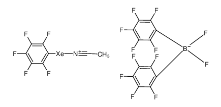 123168-24-1 structure, C20H3BF17NXe