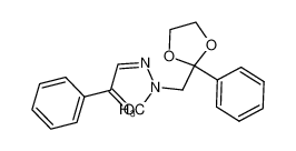 105592-59-4 (Z)-2-(2-methyl-2-((2-phenyl-1,3-dioxolan-2-yl)methyl)hydrazono)-1-phenylethanone