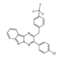 3-(4-chlorophenyl)-2-[4-(trifluoromethyl)benzyl]-1,2,4-triazino-[2,3-b]indazole