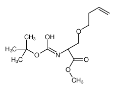 methyl (2S)-3-but-3-enoxy-2-[(2-methylpropan-2-yl)oxycarbonylamino]propanoate 1346773-50-9