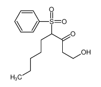 88703-49-5 4-(benzenesulfonyl)-1-hydroxynonan-3-one