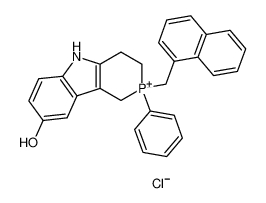 36720-92-0 2-(naphthalen-1-ylmethyl)-2-phenyl-1,3,4,5-tetrahydrophosphinino[4,3-b]indol-2-ium-8-ol,chloride