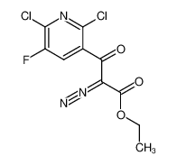 120876-32-6 ethyl 2-diazo-2-(2,6-dichloro-5-fluoronicotinoyl)acetate