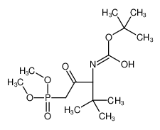二甲基[(3S)-4,4-二甲基-3-({[(2-甲基-2-丙基)氧基]羰基}氨基)-2-氧代戊基]膦酸酯