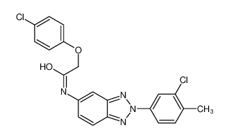 N-[2-(3-chloro-4-methylphenyl)benzotriazol-5-yl]-2-(4-chlorophenoxy)acetamide