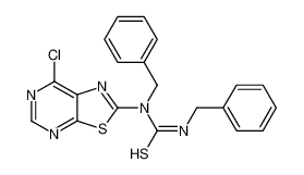 1,3-dibenzyl-1-(7-chloro-[1,3]thiazolo[5,4-d]pyrimidin-2-yl)thiourea 871266-88-5