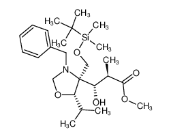 203934-88-7 (2R,3S)-methyl 3-((4S,5S)-3-benzyl-4-(((tert-butyldimethylsilyl)oxy)methyl)-5-isopropyloxazolidin-4-yl)-3-hydroxy-2-methylpropanoate