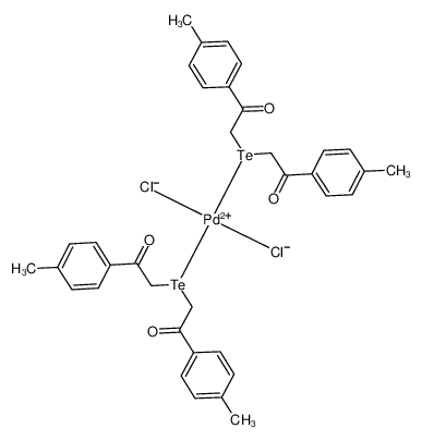 847506-78-9 structure, C36H38Cl2O4PdTe2