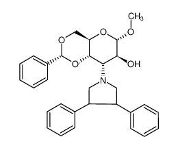 144828-39-7 methyl 4,6-O-benzylidene-3-deoxy-3N-(3(S)-4(S)-trans-diphenylpyrrolidine)-α-D-altropyranoside