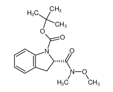 849479-89-6 tert-butyl (2S)-2-{[methoxy(methyl)amino]carbonyl}indoline-1-carboxylate