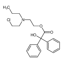 2-[2-chloroethyl(propyl)amino]ethyl 2-hydroxy-2,2-diphenylacetate 36167-80-3