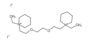 1-ethyl-1-[2-[2-[2-(1-ethylpiperidin-1-ium-1-yl)ethoxy]ethoxy]ethyl]piperidin-1-ium,diiodide 111562-23-3