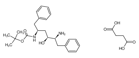 256328-84-4 (2S,3S,5S)-2-amino-3-hydroxy-5-tert-butoxycarbonylamino-1,6-diphenylhexane succinate