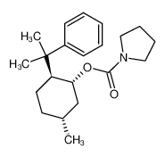 252267-56-4 (1R,2S,5R)-5-methyl-2-(2-phenylpropan-2-yl)cyclohexyl pyrrolidine-1-carboxylate