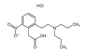 2-(2-(2-(Dipropylamino)ethyl)-6-nitrophenyl)acetic acid hydrochloride 91374-25-3