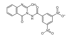 2-Methyl-3-(3,5-dinitro-benzamido)-4-chinazolon 13915-24-7