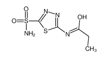 N-(5-Sulfamoyl-1,3,4-thiadiazol-2-yl)propanamide 98-75-9