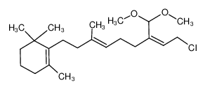 112503-50-1 2-((3E,7Z)-9-chloro-7-(dimethoxymethyl)-3-methylnona-3,7-dien-1-yl)-1,3,3-trimethylcyclohex-1-ene