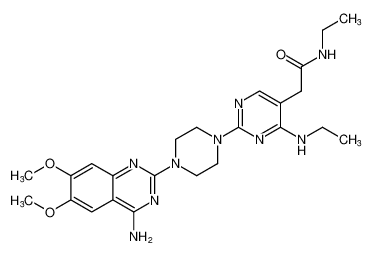 104965-34-6 structure, C24H33N9O3