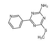 4-methylsulfanyl-6-pyridin-3-yl-1,3,5-triazin-2-amine 175204-62-3