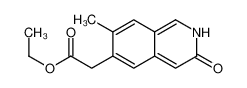 ethyl 2-(7-methyl-3-oxo-2H-isoquinolin-6-yl)acetate 55329-69-6