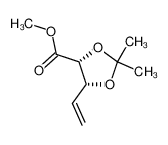 (4R,5R)-2,2-Dimethyl-5-vinyl-1,3-dioxolan-4-carbonsaeure-methylester 85963-83-3