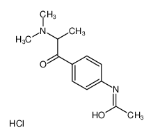 N-[4-[2-(dimethylamino)propanoyl]phenyl]acetamide,hydrochloride 97111-08-5