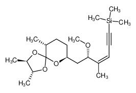 186417-33-4 ((S,Z)-5-methoxy-4-methyl-6-((2R,3R,7S,10R)-2,3,10-trimethyl-1,4,6-trioxaspiro[4.5]decan-7-yl)hex-3-en-1-yn-1-yl)trimethylsilane