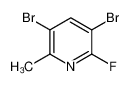 3,5-Dibromo-2-fluoro-6-methylpyridine 632628-07-0