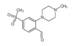 2-(4-methylpiperazin-1-yl)-4-methylsulfonylbenzaldehyde 1197193-37-5