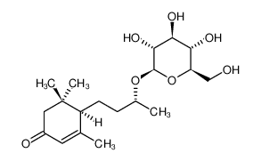 (2R)-4-[(1R)-2,6,6-Trimethyl-4-oxo-2-cyclohexen-1-yl]-2-butanyl β -D-glucopyranoside 189109-45-3