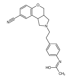 N-[4-[2-[(3aR,9bS)-8-cyano-3,3a,4,9b-tetrahydro-1H-chromeno[3,4-c]pyrrol-2-yl]ethyl]phenyl]acetamide 220647-56-3