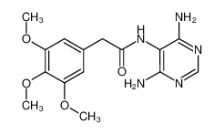 376629-49-1 spectrum, N-(4,6-Diamino-pyrimidin-5-yl)-2-(3,4,5-trimethoxy-phenyl)-acetamide