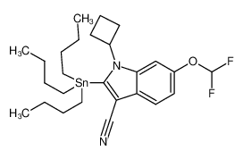 1248585-37-6 structure, C26H38F2N2OSn