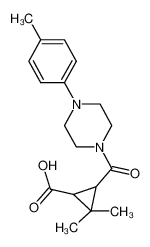 2,2-Dimethyl-3-{[4-(4-methylphenyl)piperazin-1-yl] carbonyl}cyclopropanecarboxylic acid 1142214-83-2