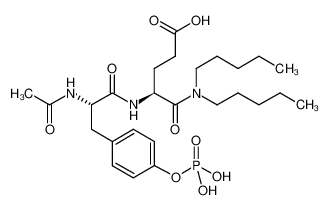 N-Acetyl-O-phosphono-Tyr-Glu Dipentylamide,N-Acetyl-O-phosphono-L-tyrosyl-N,N-dipentyl-L-α-glutamine 190078-50-3