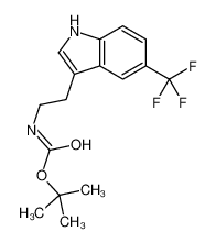 [2-(5-三氟甲基-1H-吲哚-3-基)-乙基]-氨基甲酸叔丁酯