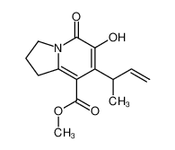 methyl 7-but-3-en-2-yl-6-hydroxy-5-oxo-2,3-dihydro-1H-indolizine-8-carboxylate 866393-52-4