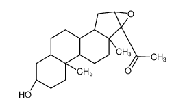 (3|A,5|A,16|A)-3-hydroxy-16,17-epoxypregnan-20-one 113996-89-7