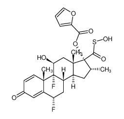 6α,9α-difluoro-17α-[(2-furanylcarbonyl)oxy]-11β-hydroxy-16α-methyl-3-oxoandrosta-1,4-diene-17β-carbonylsulfenic acid 948566-11-8