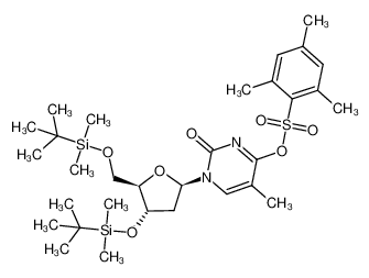 947251-79-8 spectrum, 3',5'-bis-O-(tert-butyldimethylsilyl)-O4-[(2,4,6-trimethylphenyl)sulfonyl]thymidine